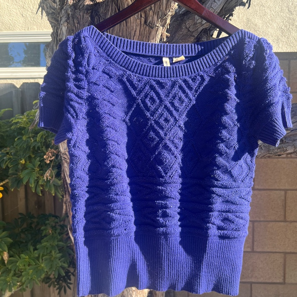Moth purple Crew Neck Sweater